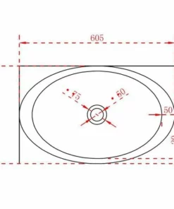 BERNSTEIN Vasque à Poser TWA05 En Fonte Minérale (Pure Acrylic) - Blanc Mat - 60,5 X 38 X 14,5 Cm: Sans Bonde Pop Up, Sans Cache Supplémentaire -BERNSTEIN Shop 10583737 3