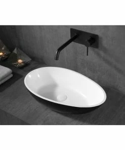 BERNSTEIN Vasque à Poser TWA65 En Fonte Minérale (Pure Acrylic) - En Blanc Ou En Noir - 60x35x16cm: Blanc Mat, Sans Bonde Pop Up, Sans Cache Supplémentaire 10 BERNSTEIN Vasque à Poser TWA65 En Fonte Minérale (Pure Acrylic) - En Blanc Ou En Noir - 60x35x16cm: Blanc Mat, Sans Bonde Pop Up, Sans Cache Supplémentaire -BERNSTEIN Shop 10583747 4