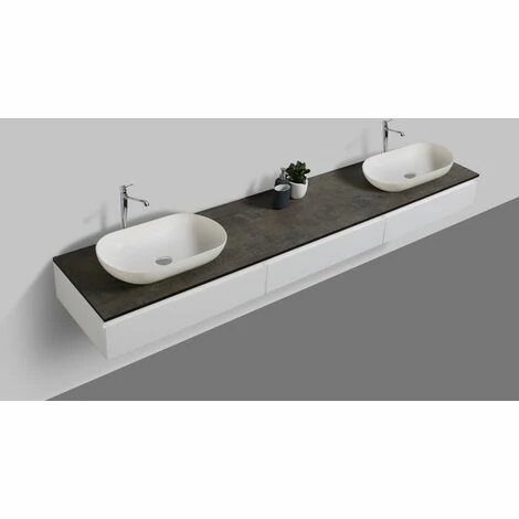 BERNSTEIN Ensemble De Salle De Bain Vision 2250 Blanc Mat - Vasque à Poser En Option: Sans Cache Supplémentaire, Sans Vasque à Poser 5 BERNSTEIN Ensemble De Salle De Bain Vision 2250 Blanc Mat - Vasque à Poser En Option: Sans Cache Supplémentaire, Sans Vasque à Poser – Image 3