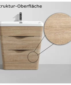 BERNSTEIN Petit Meuble De Salle De Bain Victoria 650D Basic, En Chêne Clair, Avec Miroir -BERNSTEIN Shop 10583813 4