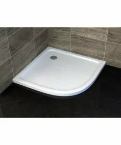 BERNSTEIN Receveur De Douche Quart De Cercle - 90 X 90 Cm Et Système D'évacuation