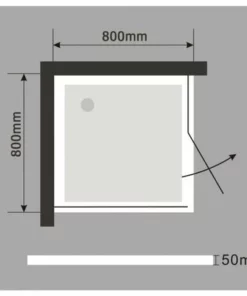 BERNSTEIN Receveur De Douche Carré - 80 X 80 Cm Et Système D'évacuation -BERNSTEIN Shop 10589111 3