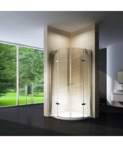 BERNSTEIN Cabine De Douche Quart De Cercle Nano EX406 - 90 X 90 X 195 Cm Avec Receveur