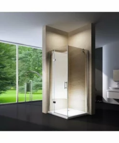 BERNSTEIN Paroi De Douche, Cabine De Douche En Coin, NANO + Receveur EX403, 100x100x195cm