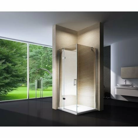 BERNSTEIN Paroi De Douche, Cabine De Douche En Coin, NANO + Receveur EX403, 100x100x195cm 3 BERNSTEIN Paroi De Douche, Cabine De Douche En Coin, NANO + Receveur EX403, 100x100x195cm