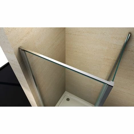 BERNSTEIN Paroi De Douche D'angle En Verre Véritable NANO EX416 - 90 X 90 X 195cm - Avec Receveur 4 BERNSTEIN Paroi De Douche D'angle En Verre Véritable NANO EX416 - 90 X 90 X 195cm - Avec Receveur – Image 2