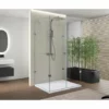 BERNSTEIN Parois De Douche DELUXE, Forme En U, Centre Du Mur, NANO EX412, 120x90x195cm + Receveur -BERNSTEIN Shop 10589121 1