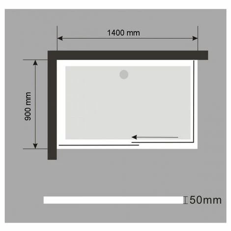 BERNSTEIN Receveur De Douche - 140x90cm - Et Système D'évacuation 5 BERNSTEIN Receveur De Douche - 140x90cm - Et Système D'évacuation – Image 4