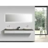 BERNSTEIN Ensemble De Salle De Bain Vision 1800 Blanc Mat - Miroir Et Vasque En Option: Sans Miroir, Sans Cache Supplémentaire, Sans Vasque à Poser