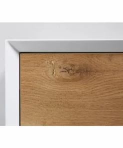 BERNSTEIN Ensemble De Salle De Bain Fiona 1800 Blanc Mat - Façade En Optique Chêne - Miroir Et Vasque En Option: Avec Miroir LED 2073, Sans Cache Supplémentaire, Sans Vasque à Poser -BERNSTEIN Shop 10653231 5