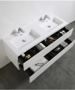 BERNSTEIN Meuble Salle De Bain Alice 1380 Blanc Mat - Miroir En Option: Sans Miroir, Brillant -BERNSTEIN Shop 10683271 4