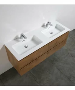 BERNSTEIN Meuble Salle De Bain Alice 1380 Couleur Chêne - Miroir En Option: Sans Miroir, Brillant