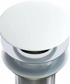 BERNSTEIN Cache Bonde Pour Vasque - Couvercle Pour Bonde Pop Up Blanc