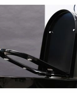 Siège Et Abattant De Remplacement Noir Pour Les WC Suspendus BERNSTEIN (CH1088/1088R/NT2019/NT2039/B-8030)