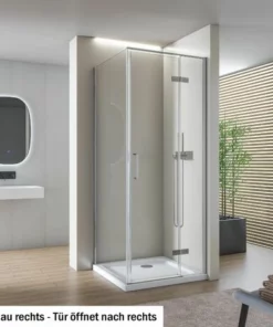 BERNSTEIN Paroi De Douche Fixe Et Porte Pivotante En Verre NANO Transparent - EX409 - 80 X 80 X 195 Cm: Montage à Gauche 9 BERNSTEIN Paroi De Douche Fixe Et Porte Pivotante En Verre NANO Transparent - EX409 - 80 X 80 X 195 Cm: Montage à Gauche -BERNSTEIN Shop 11010514 3