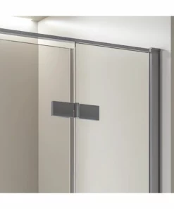 BERNSTEIN Paroi De Douche Fixe Et Porte Pivotante En Verre NANO Transparent - EX409 - 90 X 90 X 195 Cm: Montage à Droite -BERNSTEIN Shop 11010522 4