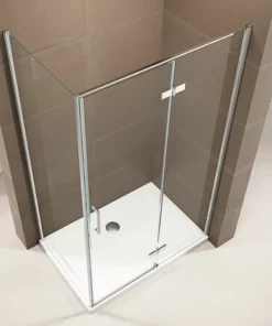 BERNSTEIN Paroi De Douche Fixe Et Porte Pivotante En Verre NANO Transparent - EX409 - 90 X 120 X 195 Cm: Montage à Gauche -BERNSTEIN Shop 11010569 5