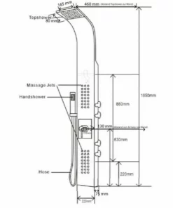 BERNSTEIN Système De Douche, Colonne De Douche Thermostatique SEDAL 8815, Noir 11 BERNSTEIN Système De Douche, Colonne De Douche Thermostatique SEDAL 8815, Noir -BERNSTEIN Shop 11092517 5