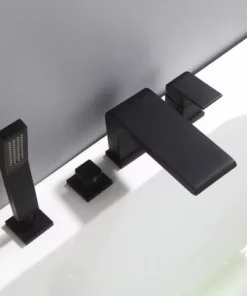 BERNSTEIN Robinet Mitigeur Design En Noir Pour Montage Sur Bord De Baignoire 4 Trous 6080B -BERNSTEIN Shop 11092522 2