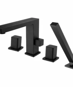 BERNSTEIN Mélangeur Design En Noir Pour Montage Sur Bord De Baignoire 4 Trous 6081B