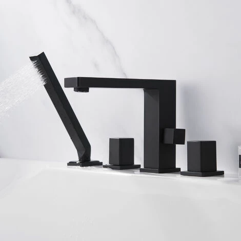 BERNSTEIN Mélangeur Design En Noir Pour Montage Sur Bord De Baignoire 4 Trous 6081B 7 BERNSTEIN Mélangeur Design En Noir Pour Montage Sur Bord De Baignoire 4 Trous 6081B – Image 5