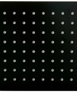 BERNSTEIN Tête De Douche Carrée, Extra-plate En Acier Inoxydable DPG2023 - 20x20cm - Noir