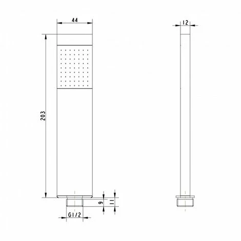 BERNSTEIN Douchette à Main Moderne HB16E - Design Carré 4 BERNSTEIN Douchette à Main Moderne HB16E - Design Carré – Image 2
