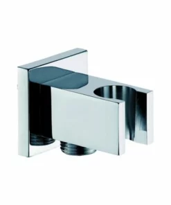 BERNSTEIN Support Pour Douchette à Main Avec Branchement Mural Et Clapet Anti-retour BA002 - Design Carré