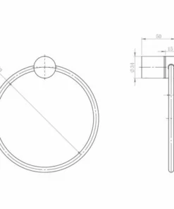 BERNSTEIN Porte-serviettes En Anneau SDVHR Au Design Arrondi - Série VERSA 7 BERNSTEIN Porte-serviettes En Anneau SDVHR Au Design Arrondi - Série VERSA -BERNSTEIN Shop 11092604 3