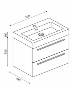 BERNSTEIN Ensemble De Salle De Bain T730 Chêne Blanchi -BERNSTEIN Shop 11092616 3