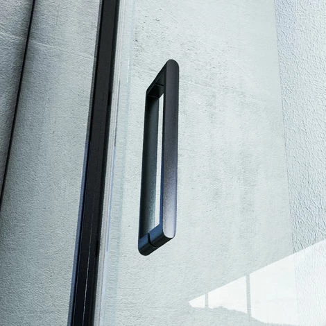 BERNSTEIN Paroi De Douche D'angle En Verre Véritable NANO De 6mm EX416S Noir - 90 X 90 X 195 Cm 5 BERNSTEIN Paroi De Douche D'angle En Verre Véritable NANO De 6mm EX416S Noir - 90 X 90 X 195 Cm – Image 3