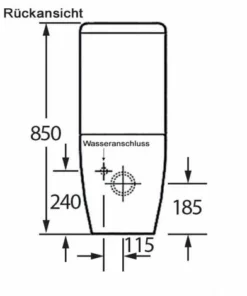 Toilette Monobloc - Au Sol - BERNSTEIN CT101 -BERNSTEIN Shop 11278561 3