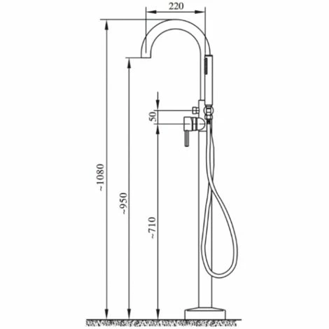BERNSTEIN Robinet Mitigeur De Luxe Sur Pied NT3127 Avec Corps D'encastrement 5 BERNSTEIN Robinet Mitigeur De Luxe Sur Pied NT3127 Avec Corps D'encastrement – Image 3