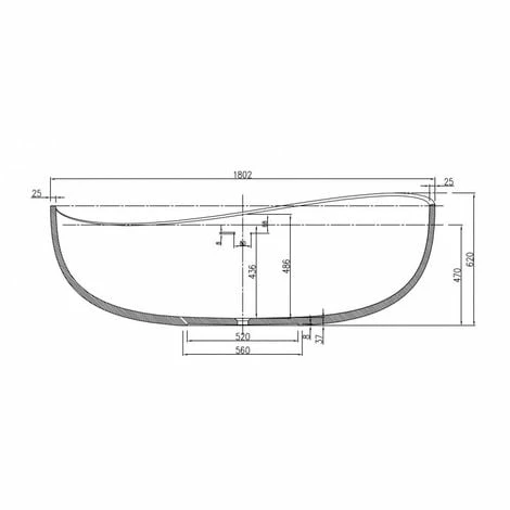 BERNSTEIN Baignoire îlot En Pierre Solide, Solide Surface, WAVE Noir Mat, 180 X 110cm 7 BERNSTEIN Baignoire îlot En Pierre Solide, Solide Surface, WAVE Noir Mat, 180 X 110cm – Image 5
