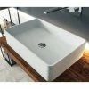 BERNSTEIN Lavabo De Comptoir PB2012 En Fonte Minérale - 60 X 40 X 15 Cm - Blanc Mat -BERNSTEIN Shop 11339378 1