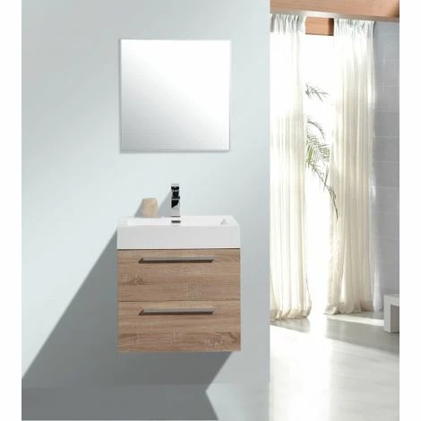 BERNSTEIN Ensemble Salle De Bain M600 Couleur Chêne Clair/chêne Blanchi - Miroir En Option: Sans Miroir 4 BERNSTEIN Ensemble Salle De Bain M600 Couleur Chêne Clair/chêne Blanchi - Miroir En Option: Sans Miroir – Image 2