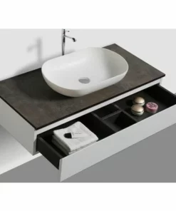 BERNSTEIN Ensemble De Salle De Bain Vision 800 Blanc Mat - Miroir Et Vasque En Option: Sans Miroir, Sans Cache Supplémentaire, Sans Vasque à Poser -BERNSTEIN Shop 11341741 3