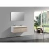 BERNSTEIN Ensemble Salle De Bain Easy 1200 Blanc - Façade Couleur Chêne Clair - En Option Miroir, Armoire De Toilette Et Meuble Mural: Sans Miroir, Sans Meuble Mural -BERNSTEIN Shop 11341800 1
