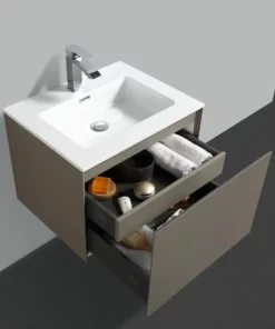 BERNSTEIN Meuble De Salle De Bain Luna 600 Gris Mat - Miroir En Option: Sans Miroir 10 BERNSTEIN Meuble De Salle De Bain Luna 600 Gris Mat - Miroir En Option: Sans Miroir -BERNSTEIN Shop 11341854 4