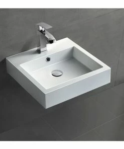 BERNSTEIN Lavabo à Poser Ou à Suspendre BS6050 - 45 X 45 X 12,5cm