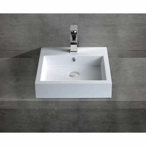 BERNSTEIN Lavabo à Poser Ou à Suspendre BS6050 - 45 X 45 X 12,5cm 5 BERNSTEIN Lavabo à Poser Ou à Suspendre BS6050 - 45 X 45 X 12,5cm – Image 3
