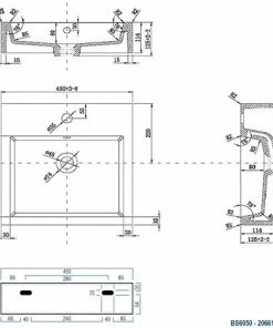 BERNSTEIN Lavabo à Poser Ou à Suspendre BS6050 - 45 X 45 X 12,5cm 11 BERNSTEIN Lavabo à Poser Ou à Suspendre BS6050 - 45 X 45 X 12,5cm -BERNSTEIN Shop 11342088 5