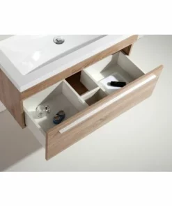 BERNSTEIN Ensemble De Salle De Bain T900 Basic, Chêne Blanchi - En Option Miroir Et Meuble Mural: Sans Miroir, Sans Meuble Mural -BERNSTEIN Shop 11342101 3