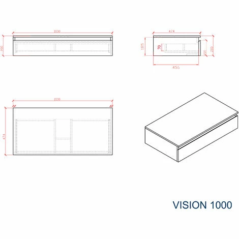 BERNSTEIN Ensemble De Salle De Bain Vision 1000 Blanc Mat - Miroir Et Vasque En Option: Sans Miroir, Sans Cache Supplémentaire, Sans Vasque à Poser 5 BERNSTEIN Ensemble De Salle De Bain Vision 1000 Blanc Mat - Miroir Et Vasque En Option: Sans Miroir, Sans Cache Supplémentaire, Sans Vasque à Poser – Image 3