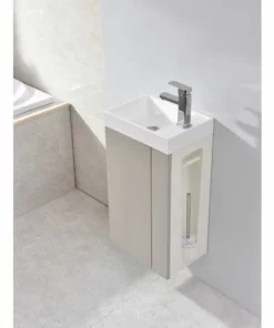 BERNSTEIN Lave-mains Pour WC Ou Petite Salle De Bain Compact 400 - Laqué Taupe Mat: Sans Bonde Pop Up 9 BERNSTEIN Lave-mains Pour WC Ou Petite Salle De Bain Compact 400 - Laqué Taupe Mat: Sans Bonde Pop Up -BERNSTEIN Shop 11342810 3