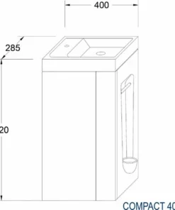 BERNSTEIN Lave-mains Pour WC Ou Petite Salle De Bain Compact 400 - Laqué Taupe Mat: Sans Bonde Pop Up 11 BERNSTEIN Lave-mains Pour WC Ou Petite Salle De Bain Compact 400 - Laqué Taupe Mat: Sans Bonde Pop Up -BERNSTEIN Shop 11342810 5