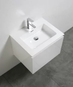 BERNSTEIN Meuble Salle De Bain Alice 600 Blanc Haute Brillance - Miroir En Option: Sans Miroir -BERNSTEIN Shop 11342814 3