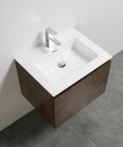 BERNSTEIN Meuble Salle De Bain Alice 600 Aspect Bois Foncé - Miroir En Option: Sans Miroir -BERNSTEIN Shop 11342839 3