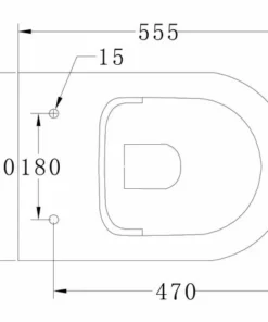 BERNSTEIN WC Suspendu à Fond Creux Sans Bride NANO Protection - Abattant Softclose - WC B-8030R Blanc: Standard -BERNSTEIN Shop 11472292 5