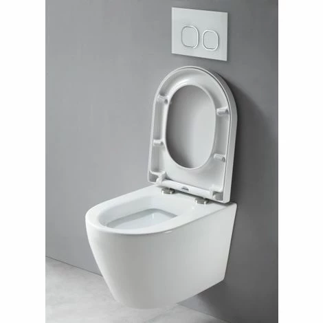 BERNSTEIN WC Suspendu B-8030 - Blanc - Abattant Softclose Inclus: Extra Plat 5 BERNSTEIN WC Suspendu B-8030 - Blanc - Abattant Softclose Inclus: Extra Plat – Image 3